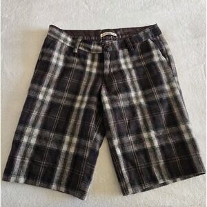 Forever 21 Womens Wool Bermuda Shorts Y2K Vintage Size‎ Medium Emo Low Rise